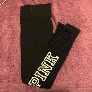 PINK leggings with cutouts